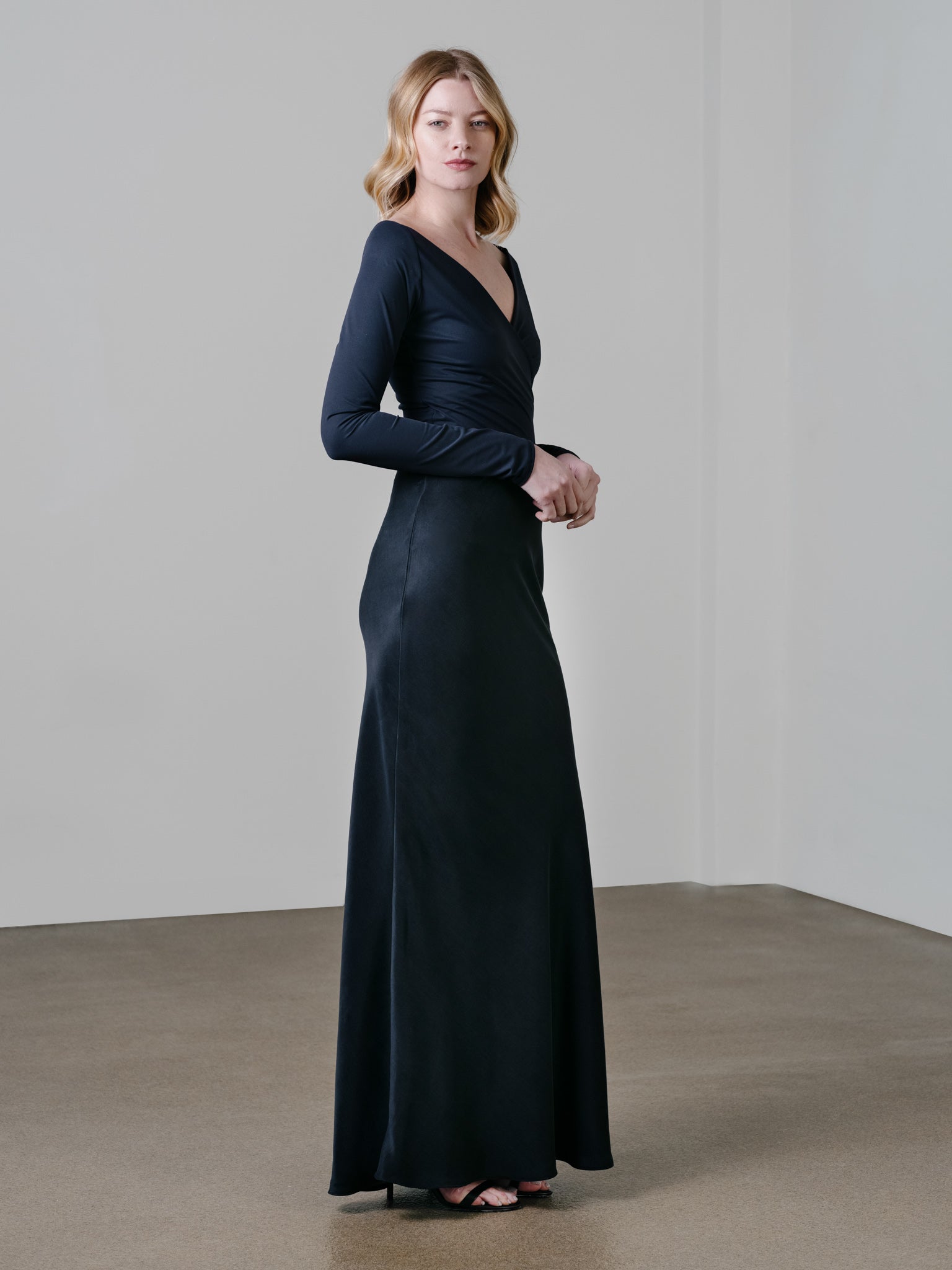 Bias Cut Skirt in Black by Zamsee