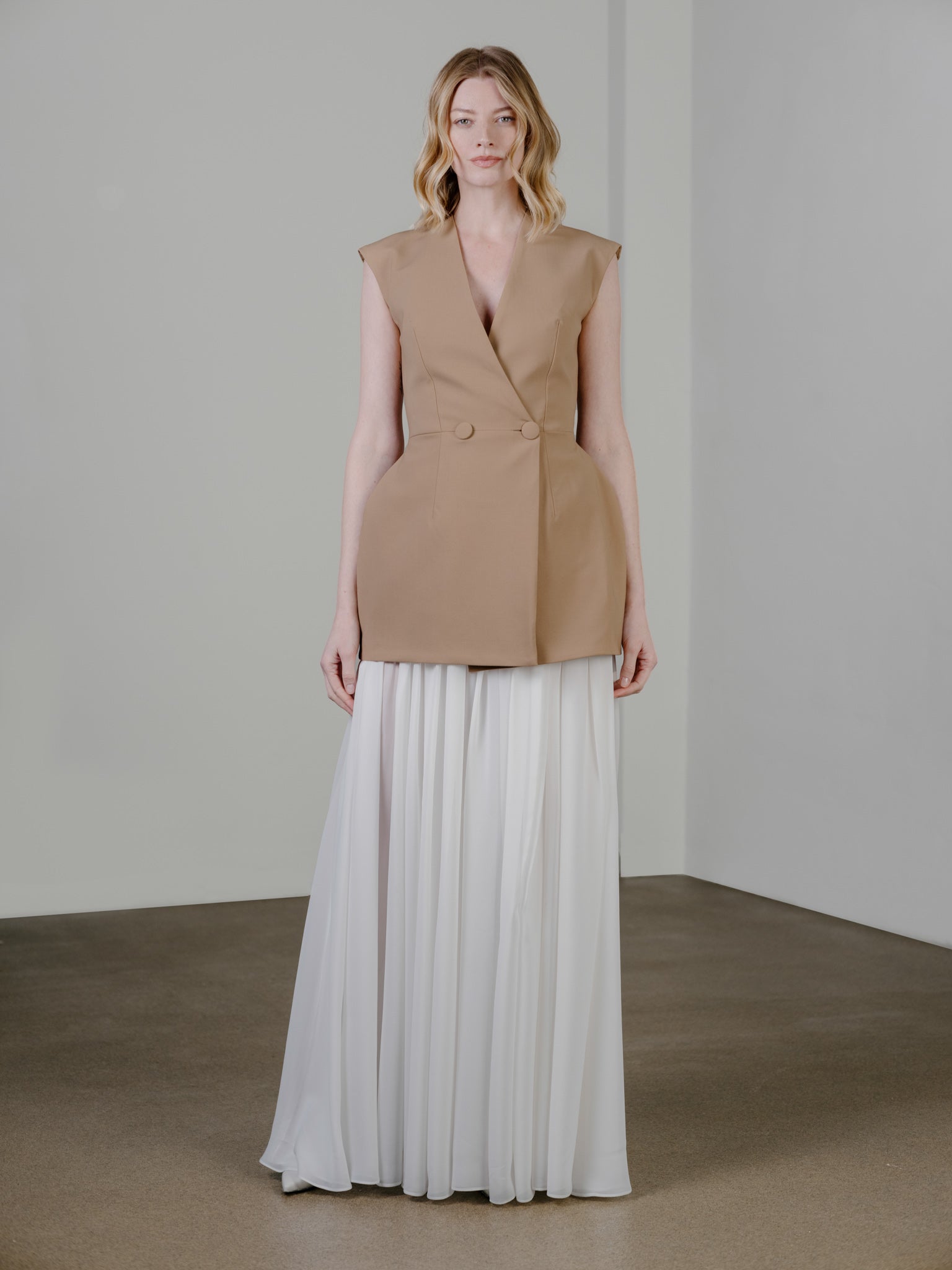 Zamsee Structured Lapeless Vest