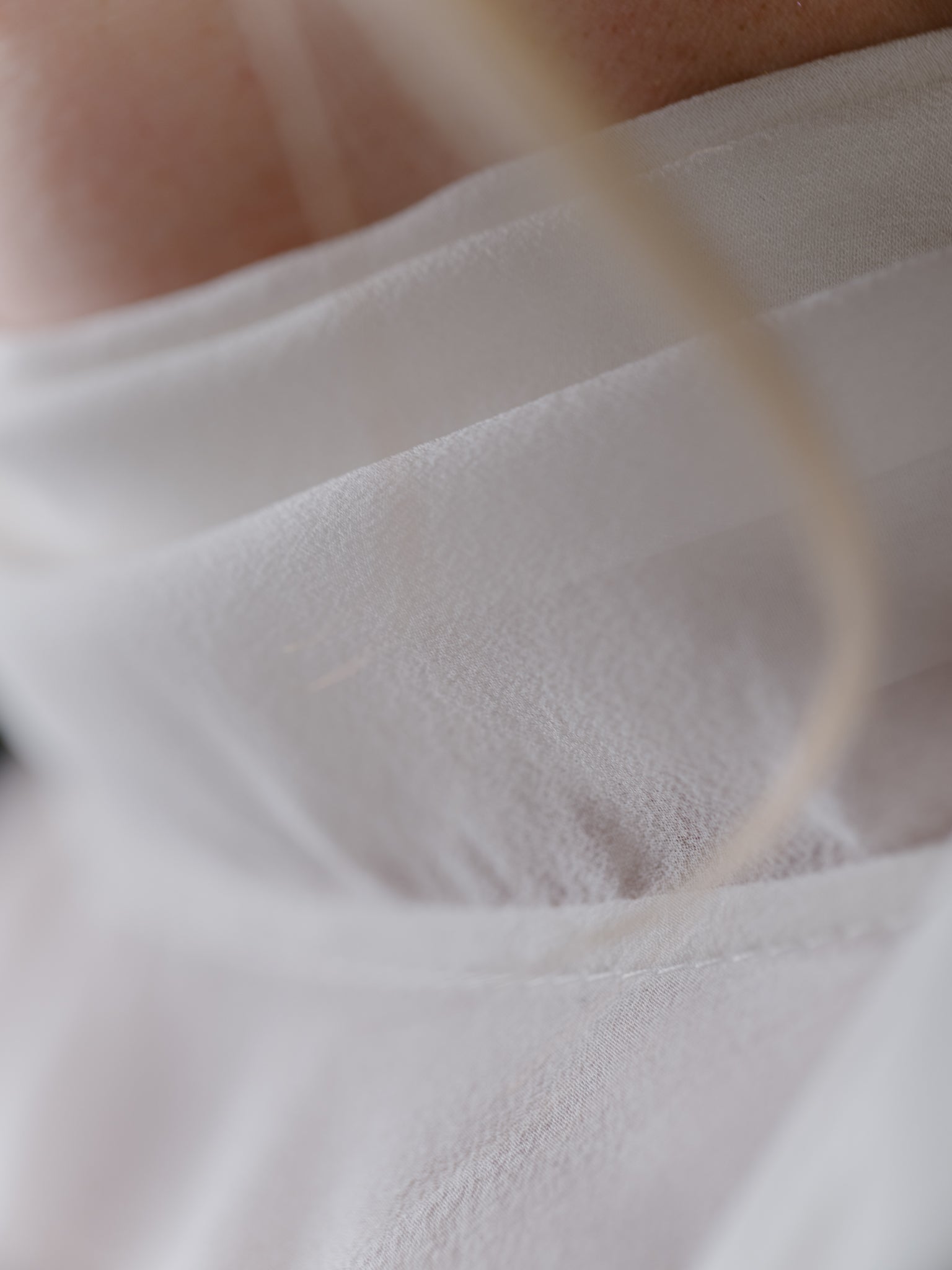 Pure Silk Scarf-Collar Blouse by Zamsee