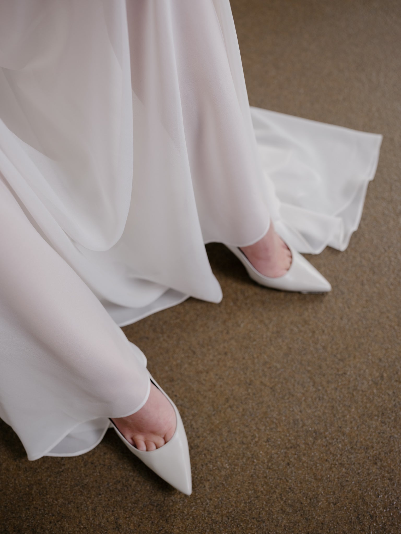 Pure Silk Chiffon Skirt by Zamsee