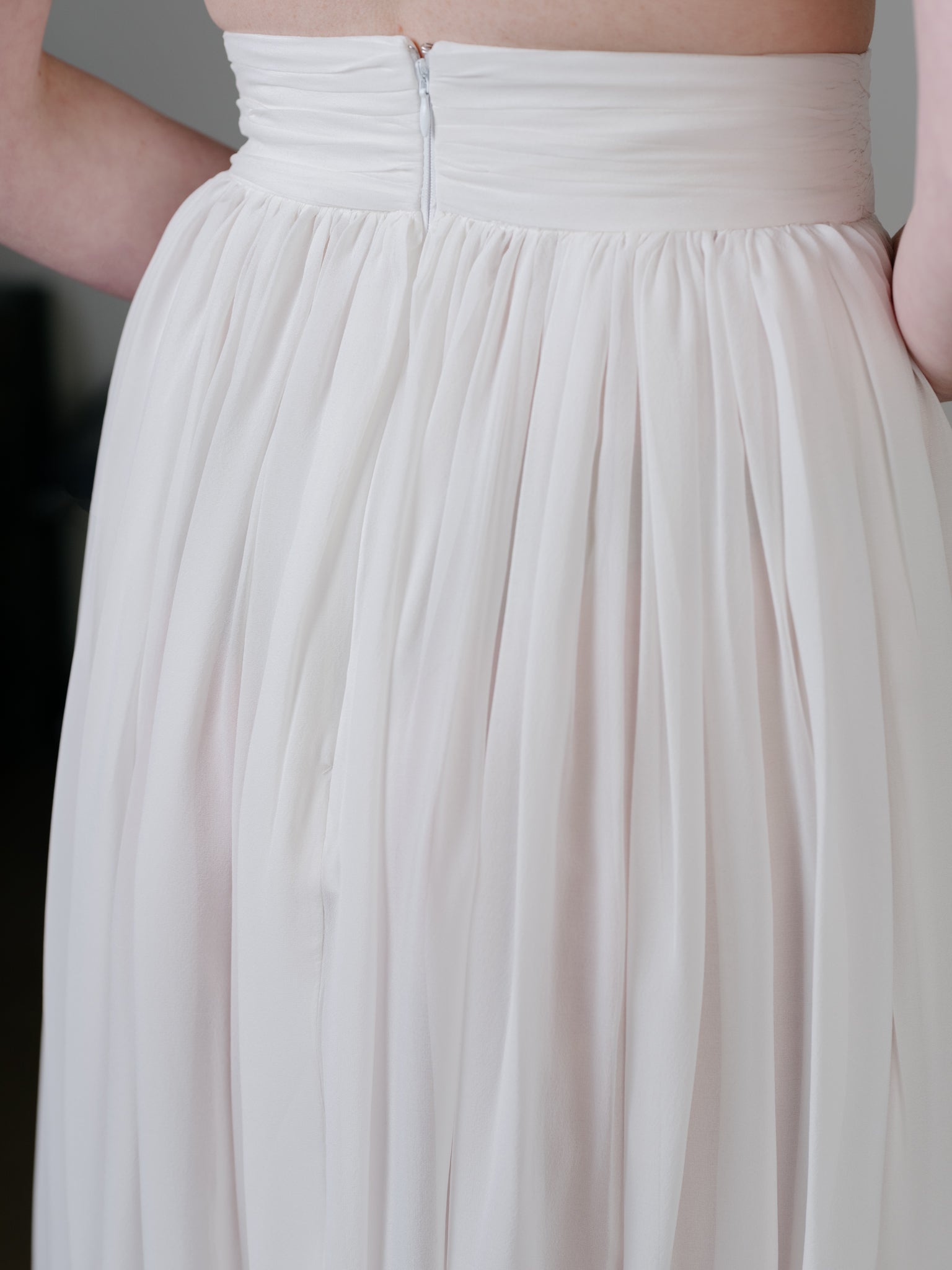 Pure Silk Chiffon Skirt by Zamsee